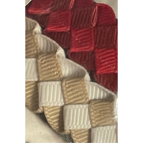 Anthropologie Paz Beaded Slides Red and White Floral Embroidered Mules SZ 8 NWT - Picture 8 of 11